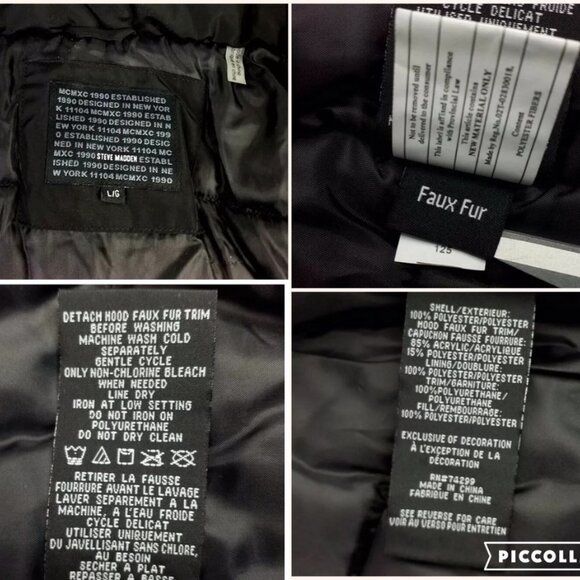 Steve Madden Mid Length Hooded Zip Front Long Sleeve Winter Parka Coat Womens L - Picture 13 of 16